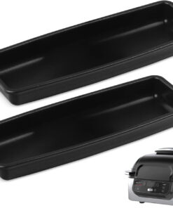 [2 Pack] Veggie Trays for Ninja Foodi AG400 and AG300 Series Grills - Non-Stick Grill Tray to Cook Veggies. Eggs. and More - Veggie Tray Accessory for Your Indoor Grill and Air Fryer