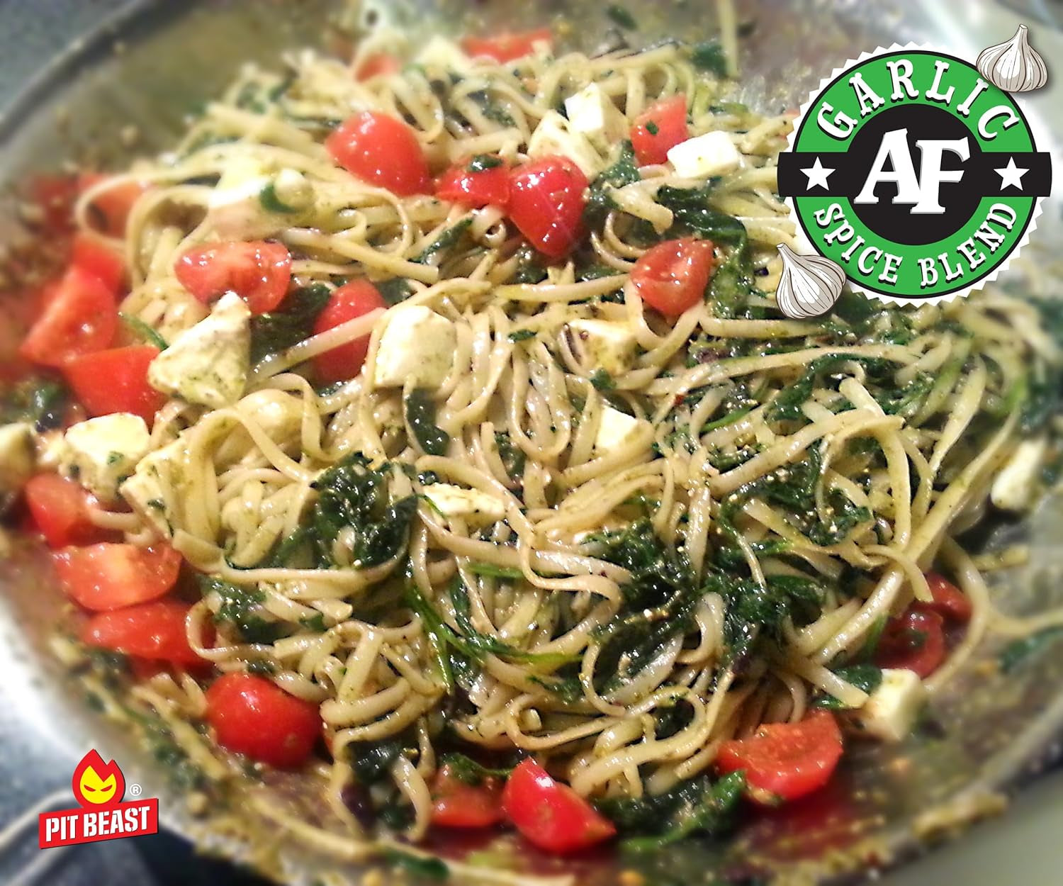 Pit Beast Garlic AF - Garlic. Salt. and Pepper BBQ Rub Seasoning | ALL PURPOSE EXTREME GARLIC FLAVOR SPICE BLEND | Chicken. Pasta. Veggies. Dips. Bread. Beef. Pork | 14Oz. - Image 6