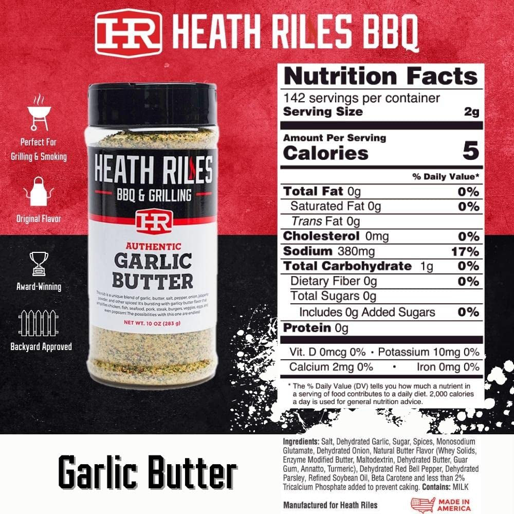 Heath Riles Garlic Butter and Pecan Rub Seasoning Bundle - Image 3
