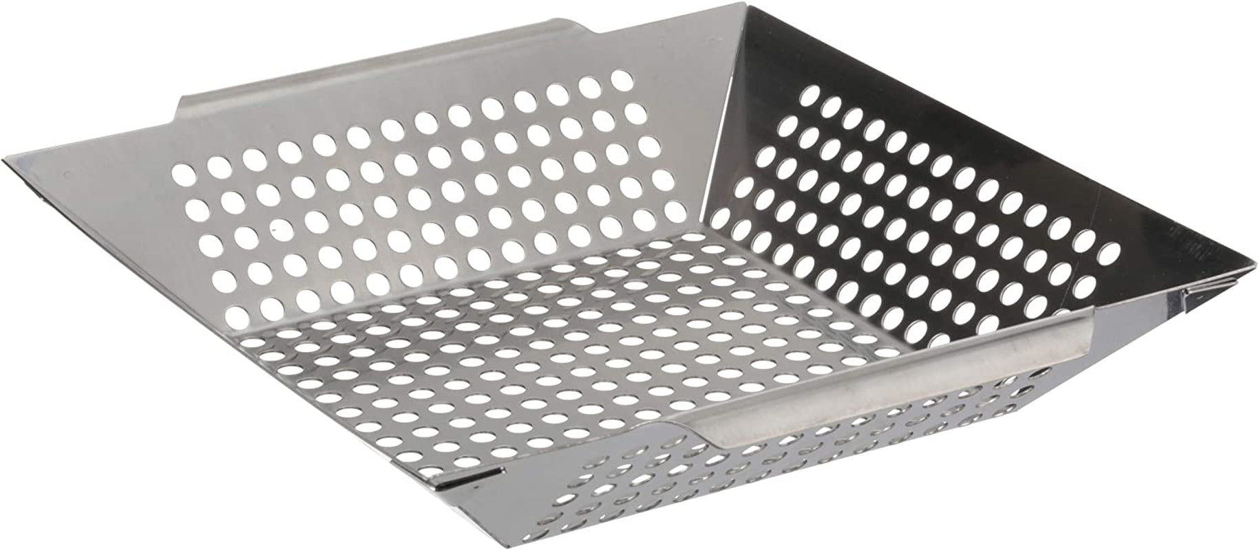 Mr. Bar-B-Q 06034Y Stainless Steel Vegetable Grill Basket | Perfect for Cooking Crispy Vegetables. Fish. and Meats on the Grill or BBQ | Built in Handles | Great for Cookouts and Camping - Image 3