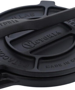 Victoria 8 Inches Cast Iron Tortilla Press. Roti Maker and Tortilladora. Pataconera Seasoned with Flaxseed Oil. Made in Colombia