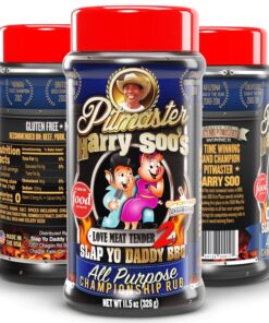 Slap Yo Daddy BBQ Rub Seasonings Love Meat Tender - Spices and Seasonings for Smoking Pork. Rib. Brisket - All Purpose Championship BBQ Seasoning from Harry Soo - No MSG. Gluten Free