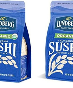 Lundberg Family Farms - Organic California Sushi Rice. Japanese Style Short Grain Rice. Perfectly Sticky. Pantry Staple. Non-Gmo. Gluten-Free. USDA Certified Organic. Vegan. Kosher (32 Oz) (Pack of 2)