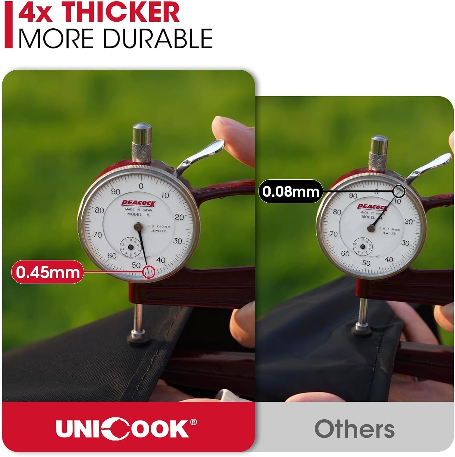 Unicook round Smoker Cover 30 Inch. Heavy Duty Waterproof Charcoal Kettle BBQ Grill Cover. Fade Resistant Barrel Protector. Fits Weber Char-Griller Akorn Kamado and More. 30 Dia X 36 H - Image 6