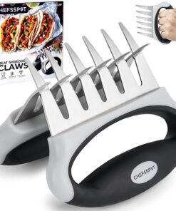 Meat Shredder Claws with Ultra-Sharp Blades for Shredding Meat. Lift. Handle. and Cut - CHEFSSPOT Chicken Shredder Turkey Lifters - Heat Resistant Grill Accessories -BBQ Grilling Gifts for Men & Women