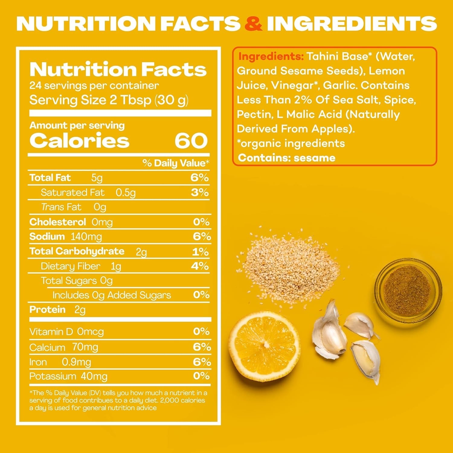 Plant Bomb Garlic Tahini Plant-Based Sauce. Marinade & Dressing - Gluten-Free. Non-Gmo. Dairy-Free. No Sugar Added - Vegan. Paleo. Low Carb. Keto Friendly - 12 Ounce (Pack of 2) - Image 7