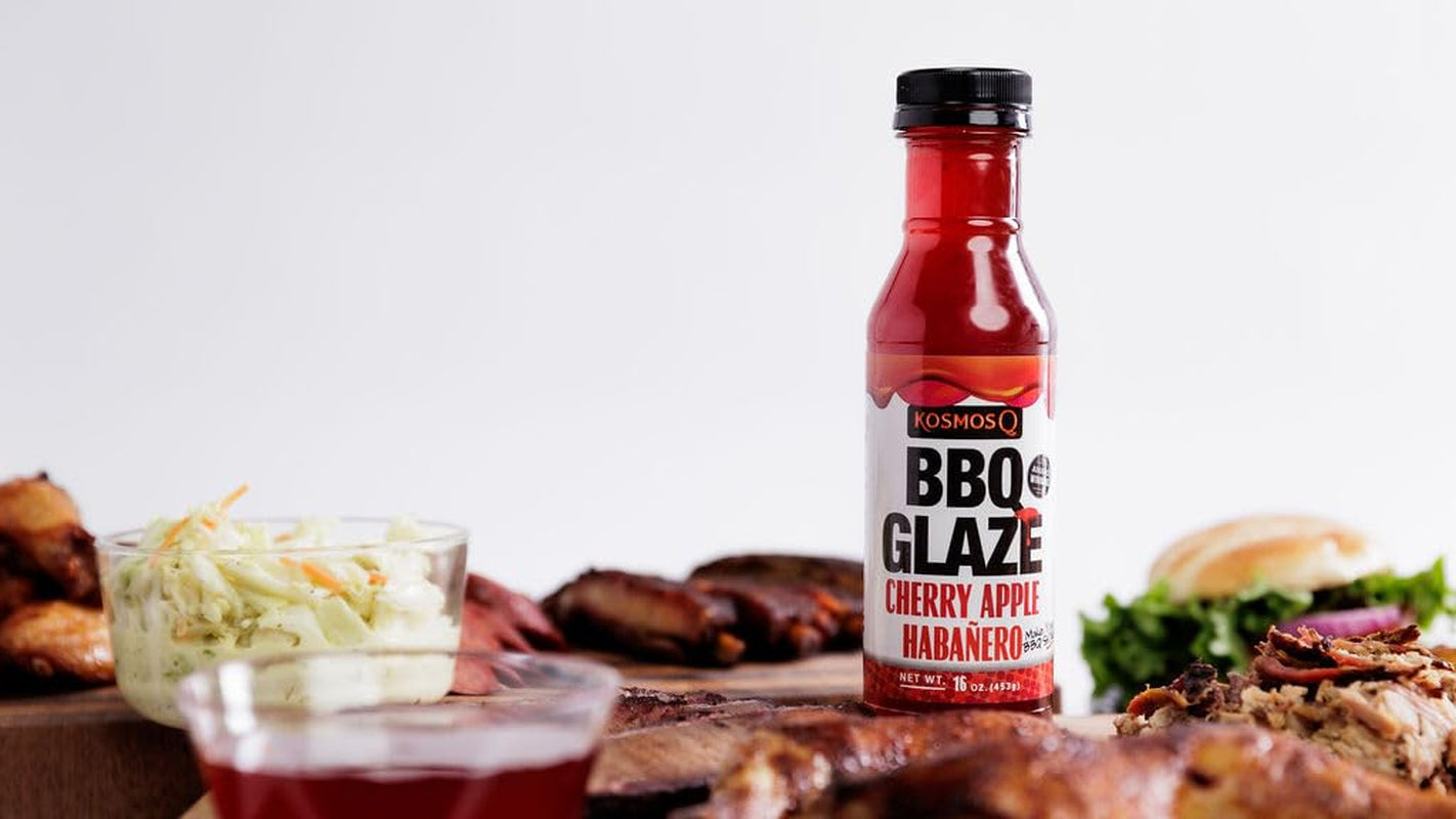 Kosmos Q Cherry Apple Habanero BBQ Glaze - 15.5 Oz Bottle for Sticky & Flavorful Barbecue - Thick BBQ Glaze for Competition Ready Mouth-Watering Meat (Cherry Apple Habanero) - Image 4