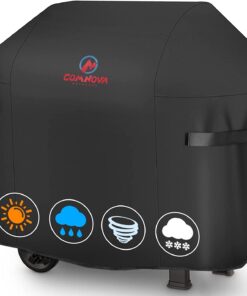 Comnova Grill Cover 60 Inch - 600D Grill Cover for Weber Genesis 300 Series Gas Grill Heavy Duty & Waterproof. Outdoor BBQ Cover for Weber. Char Broil. Dyna-Glo. Nexgrill (Not Fit Genesis E325)