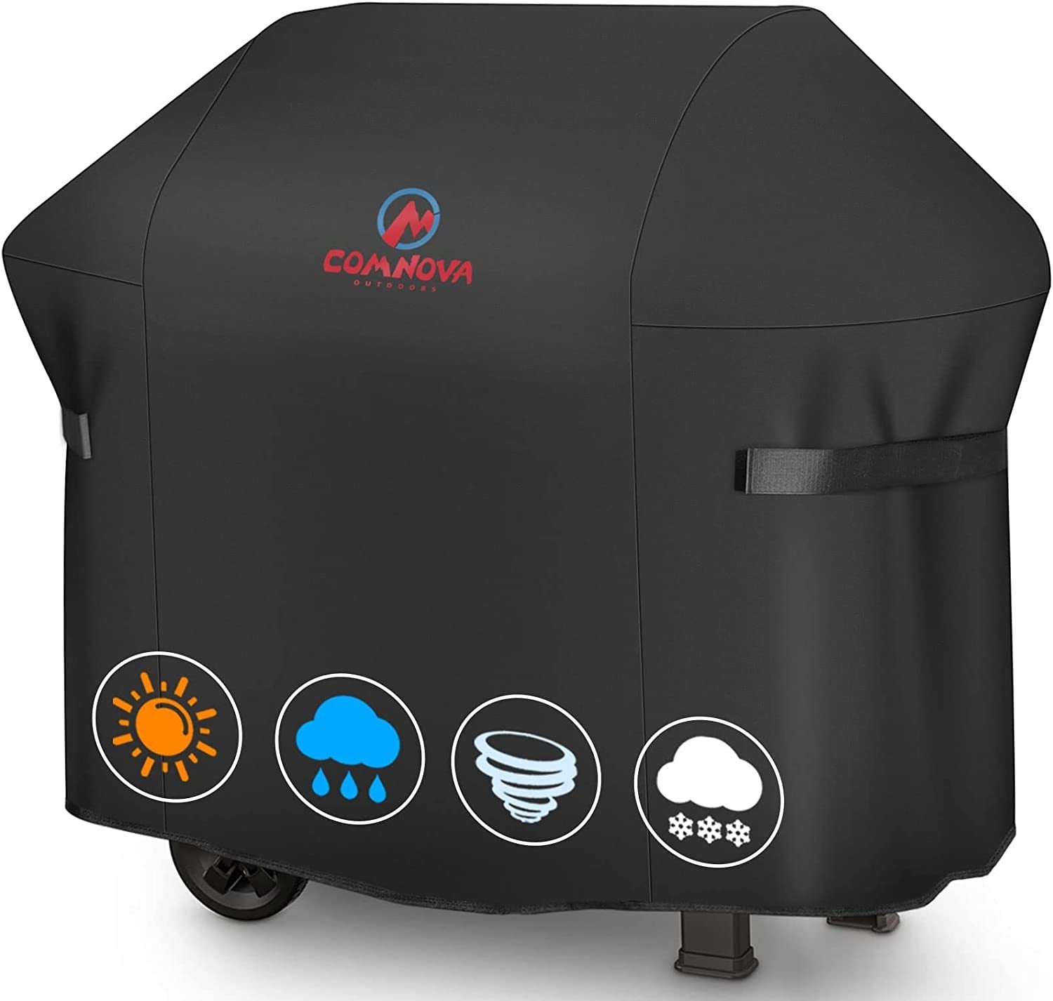 Comnova Grill Cover 60 Inch - 600D Grill Cover for Weber Genesis 300 Series Gas Grill Heavy Duty & Waterproof. Outdoor BBQ Cover for Weber. Char Broil. Dyna-Glo. Nexgrill (Not Fit Genesis E325)