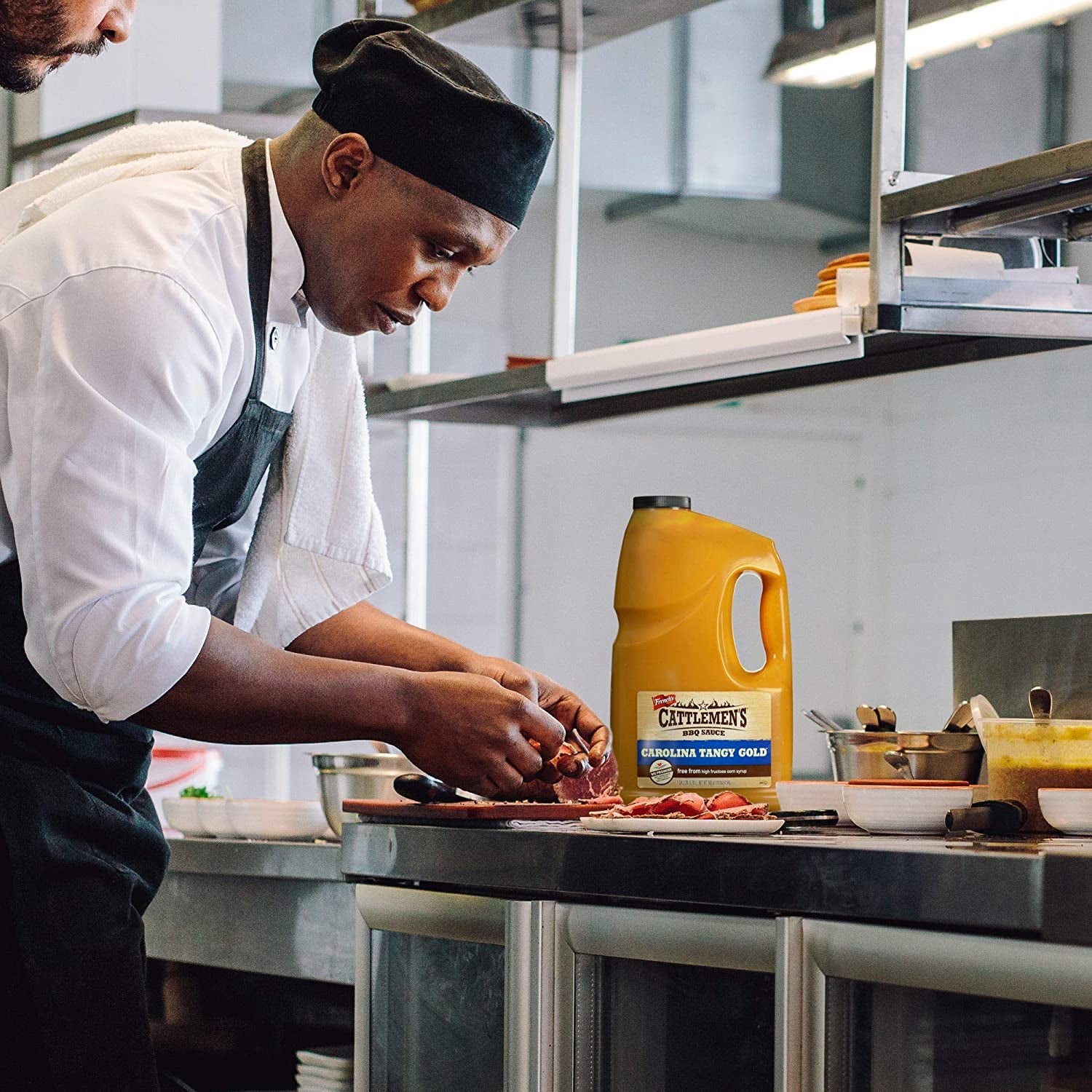 Cattlemen'S Carolina Tangy Gold BBQ Sauce. 1 Gal - One Gallon Bulk Container of Tangy Gold Barbecue Sauce Blend of Creamy Mustard. Sweet Molasses. and More Perfect for Glazes - Image 5