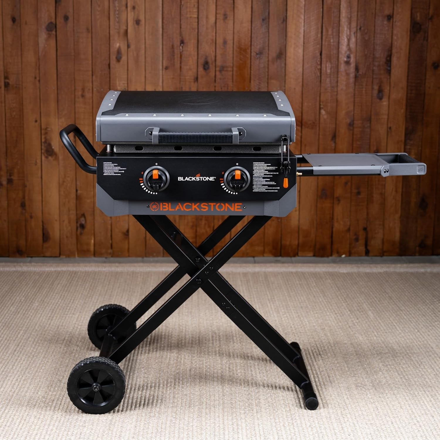 Blackstone 2401 Iron Forged 22 Griddle with Flexfold Legs. Powder Coated Steel. Black - Image 2