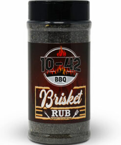 10-42 BBQ Brisket Rub - All-Natural Spice Seasoning for Steak. Rib. Beef Brisket - Barbecue Meat Seasoning Dry Rub - BBQ Rubs and Spices for Smoking and Grilling - No MSG. 0 Calorie - 10.5Oz Bottle