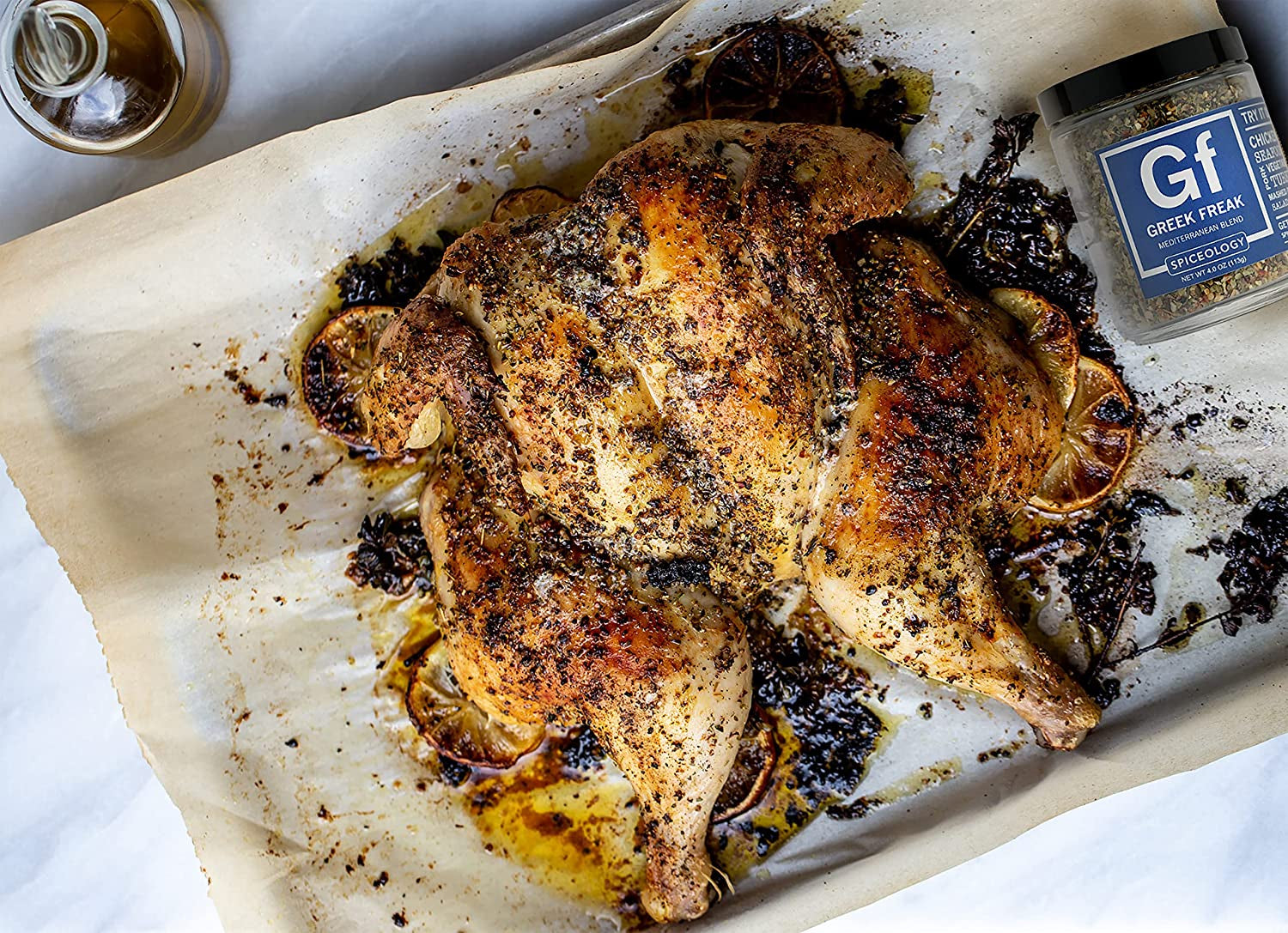 - Greek Freak Mediterranean Spice Blend - All-Purpose Rubs. Spices and Seasonings - Use On: Chicken. Chickpeas. Beef. Seafood. Pork. Vegetables. Turkey. Potatoes and Salad Dressing - 4 Oz - Image 7