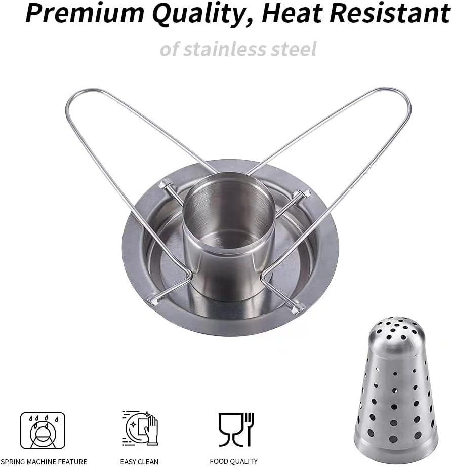 AMOZO Beer Can Chicken Roaster Stand - the New Stainless Steel Chicken Holder - Poultry Roasters with Flavouring Container.(1 Pack) - Image 4
