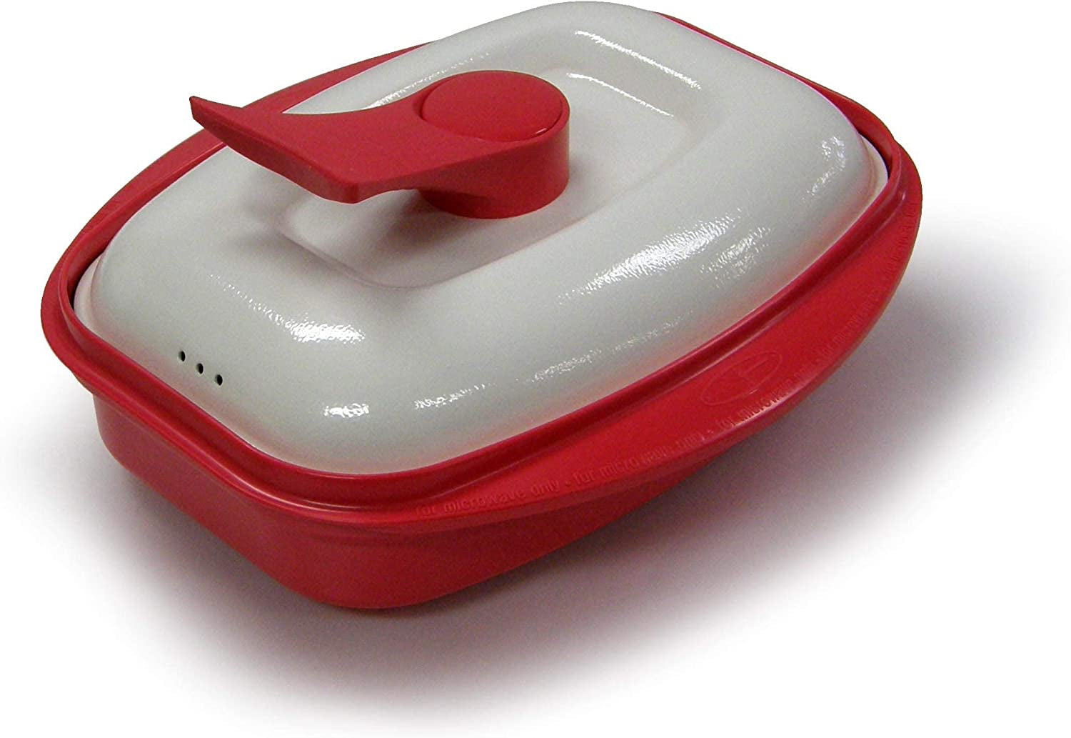 Grill Pan for Microwave Cooking. Red - Image 2