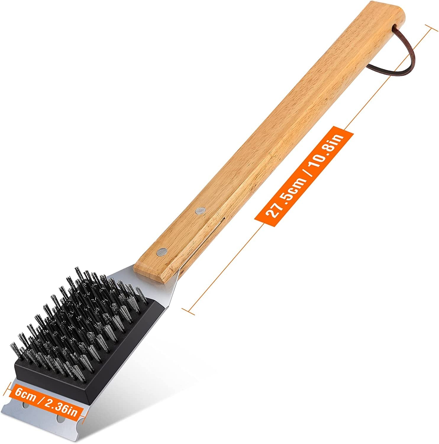 SIMPLETASTE Grill Brush and Scraper. Durable & Effective. Include Extra Stainless Steel Bristles Head for Replacement. Wire Grill Brush for Outdoor Grill. Grill Accessories Gift for Men/Dad - Image 7