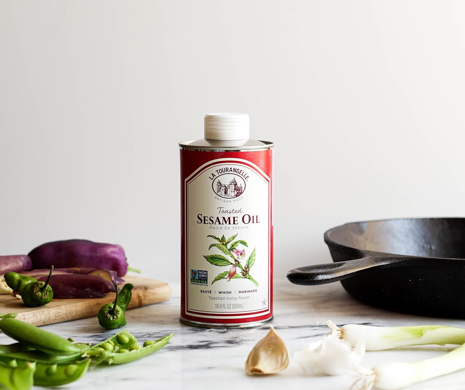 La Tourangelle. Toasted Sesame Oil. Great for Cooking. Add to Noodles. Stir-Fry. Vegetables. Vinaigrettes. and Marinades. 16.9 Fl Oz - Image 8