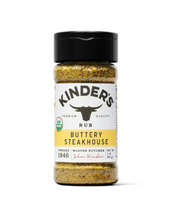 Kinder'S Organic Buttery Steakhouse Rub. Premium Quality Seasoning. MSG Free and USDA Certified Organic. 3Oz