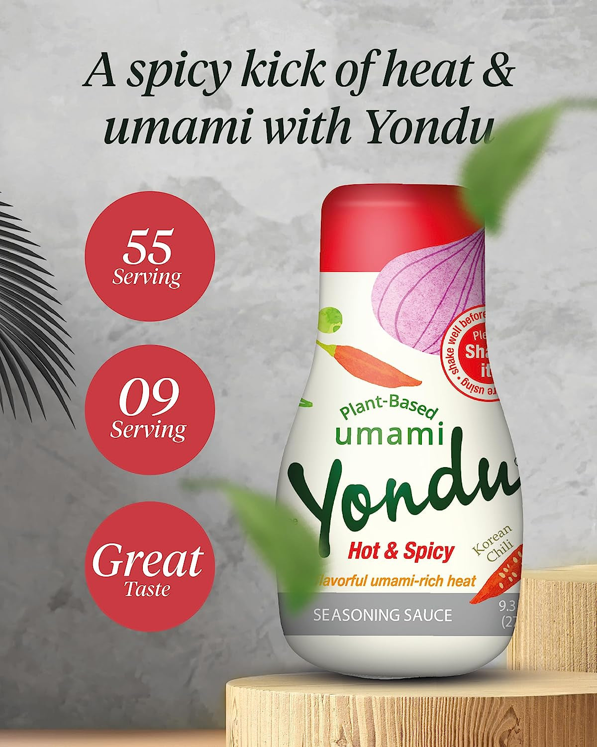 Yondu Hot & Spicy - Plant-Based Spicy Seasoning Sauce – Flavorful Umami Rich Heat to Awaken Your Palate. Better Than: Fish Sauce. Soy Sauce. Bouillon (9.3 Fl Oz) - Image 2