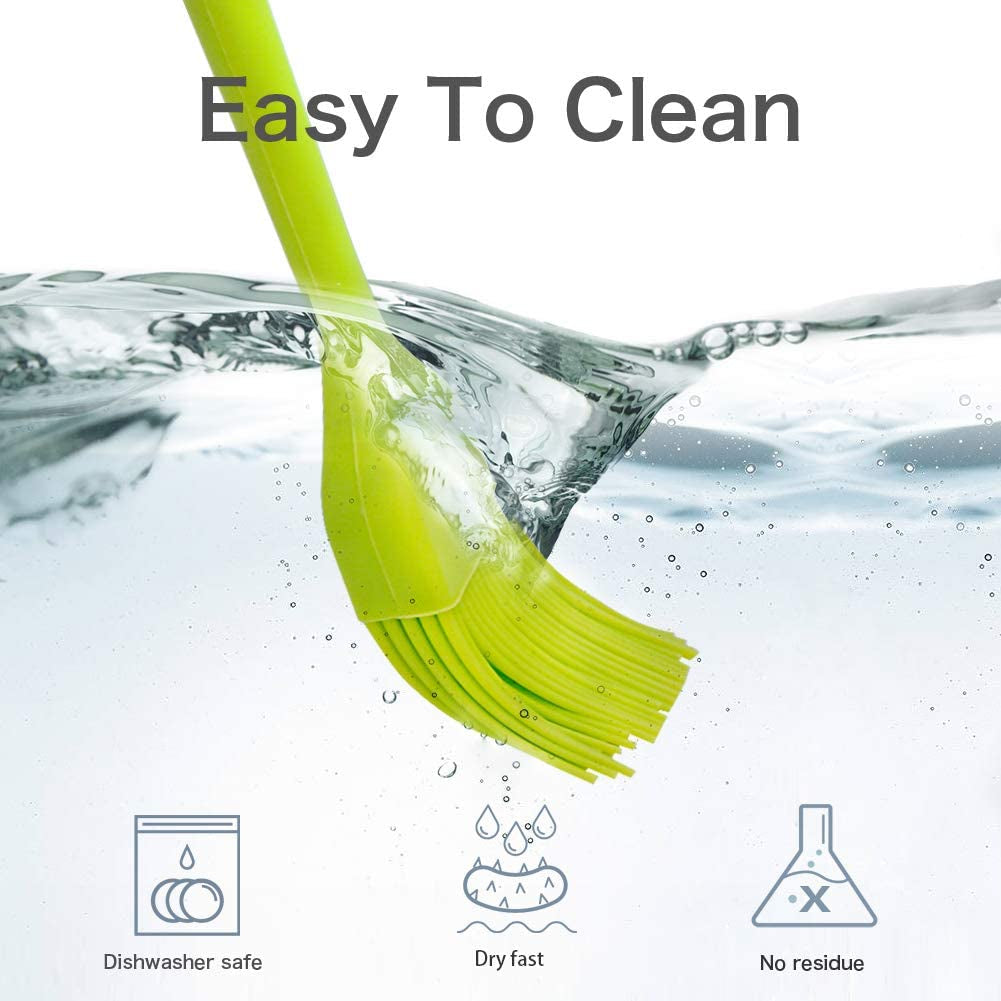 Silicone Basting Pastry Brush - Cooking Brush for Oil Sauce Butter Marinades. Food Brushes for BBQ Grill Kitchen Baking. Baster Brushes Baste Pastries Cakes Meat Desserts. Food Grade. Dishwasher Safe - Image 5