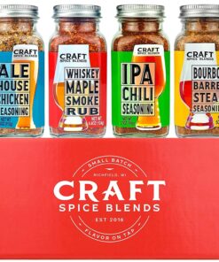 Craft Spice Blends Grilling Seasoning & Rub 4-Pack Gift Set | All Natural | USA Small Business | Grill Gift for Men or Women
