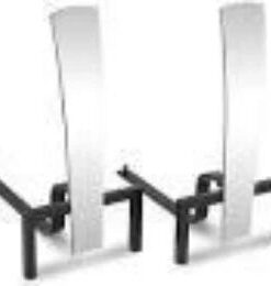 Pilgrim: Fonda  - Polished Nickel  Black - 8W x 16H x 14.3D