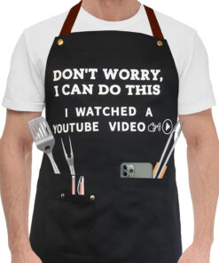 Cooking Chef Apron for Men. Funny Apron Gifts for Men with 3 Pockets Adjustable Neck Strap Grilling Kitchen BBQ Dad Apron-Birthday Christmas Gifts for Dad. Mom. Husband. Friends. Boyfriend