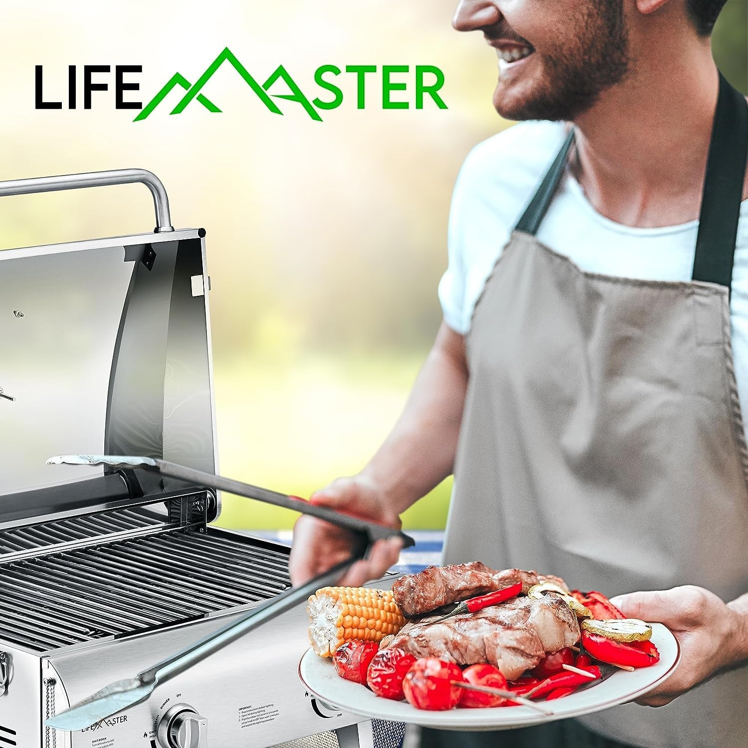 Portable Grill – Table Top Stainless Steel Propane Gas BBQ for Camping and Outdoor – 2 Burners –20.000 BTU Power - Folding Legs – Wind Proof Lid – Easy Clean – Silver - by - Image 8