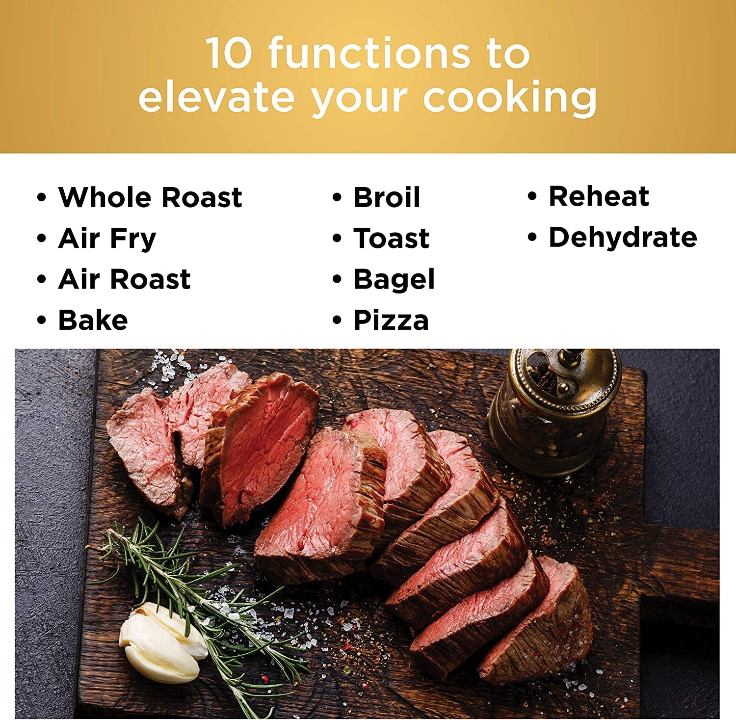 DT251 Foodi 10-In-1 Smart XL Air Fry Oven. Bake. Broil. Toast. Roast. Digital Toaster. Thermometer. True Surround Convection up to 450°F. Includes 6 Trays & Recipe Guide. Silver - Image 7