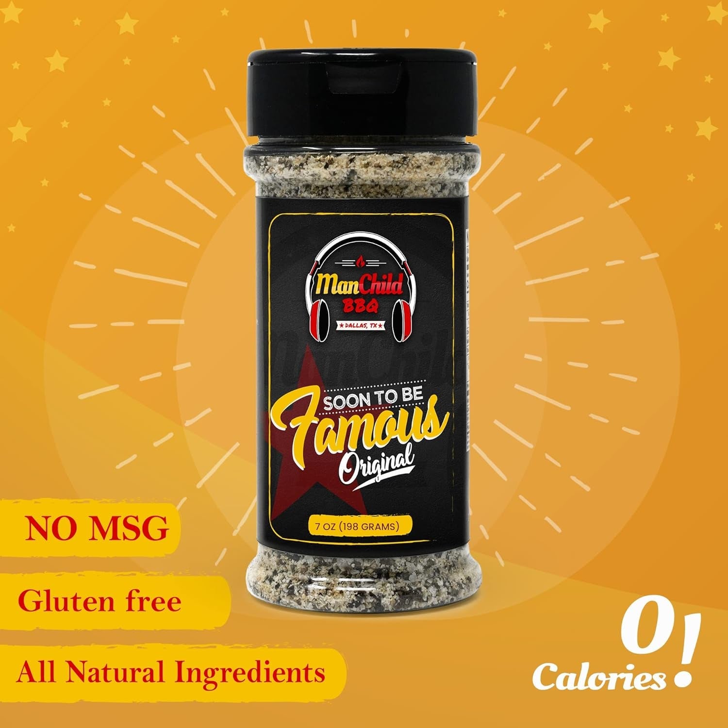 BBQ Rub by Manchild | Classic BBQ Rubs and Spices | Soon to Be Famous BBQ Seasoning Mix for Cooking. Grilling. Smoking Any Meat.Beef. Brisket. Steak. Pork. Chicken. Turkey | Gluten Free. No MSG. 7Oz - Image 3