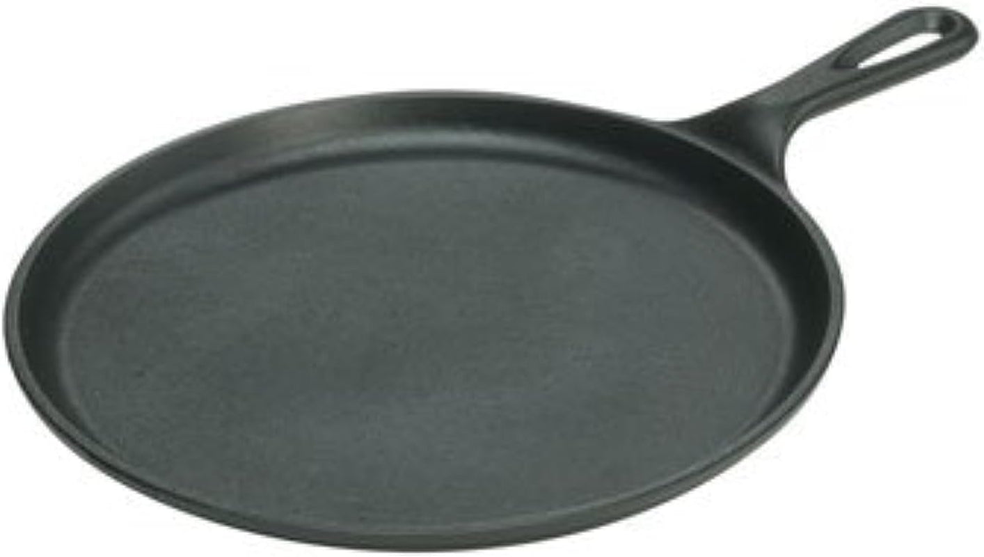Lodge L9OG3 Cast Iron round Griddle. Pre-Seasoned. 10.5-Inch - Made in USA. Compatible with Stovetop. Oven. Grill & Campfire - Image 8