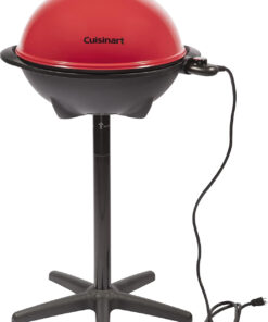 Cuisinart Indoor/Outdoor Electric Grill. 2-In-1 Portable BBQ with Non-Stick Cooking Surface. Electric Grill Outdoor with Adjustable Heat. Stand/Tabletop Options for Cookouts. Barbecues. Small Spaces