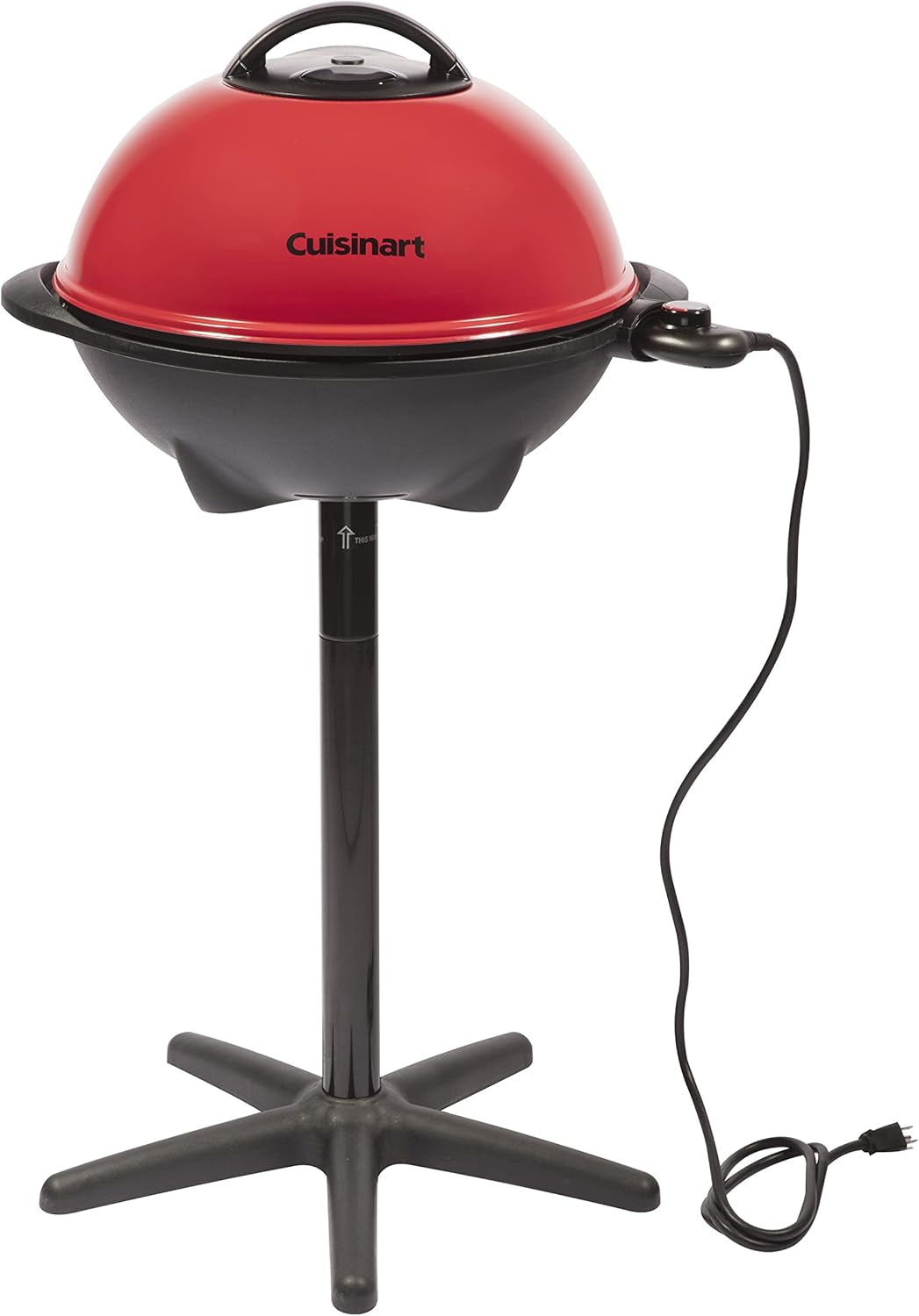 Cuisinart Indoor/Outdoor Electric Grill. 2-In-1 Portable BBQ with Non-Stick Cooking Surface. Electric Grill Outdoor with Adjustable Heat. Stand/Tabletop Options for Cookouts. Barbecues. Small Spaces