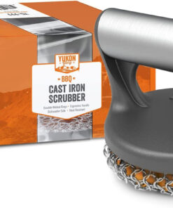 ™ Cast Iron Skillet Cleaner the Cast Iron Scrubber and Grill Brush - Perfect for Cleaning Cast Iron Cookware - Grills and Griddles - Built with Welded Stainless Steel Rings
