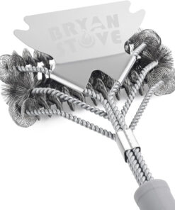Grill Brush - Grill Brush for Outdoor Grill- BBQ Brush Safe & Efficient Cleaning - Woven W/Wire Combined Barbecue Bristles.18 Grill Cleaner Brush for Any Grill- BBQ Accessories Gifts for Men Dad