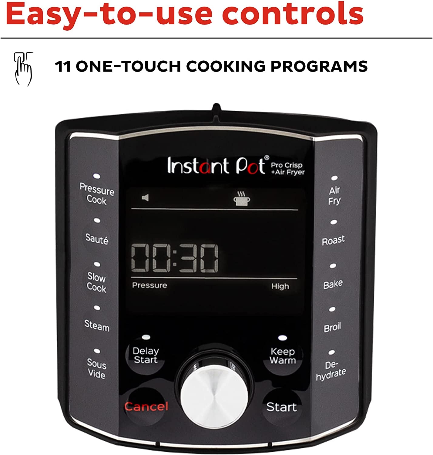 Instant Pot Pro Crisp 11-In-1 Air Fryer and Electric Pressure Cooker Combo with Multicooker Lids That Air Fries. Steams. Slow Cooks. Sautés. Dehydrates. & More. Free App with over 800 Recipes. 8 Quart - Image 4