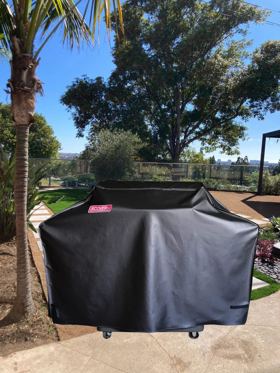 52 Heavy Duty Waterproof Gas Grill Cover Fits Weber Char-Broil Coleman Gas Grill (52X22X40. Black) - Image 3