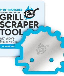 Grill Scraper for Outdoor Grill - BBQ Grill Accessories. Bristle-Free Camping Accessories. Perfect BBQ Gifts for Men Who like Grilling. Stocking Stuffers for Adults. Dads Who Have Everything