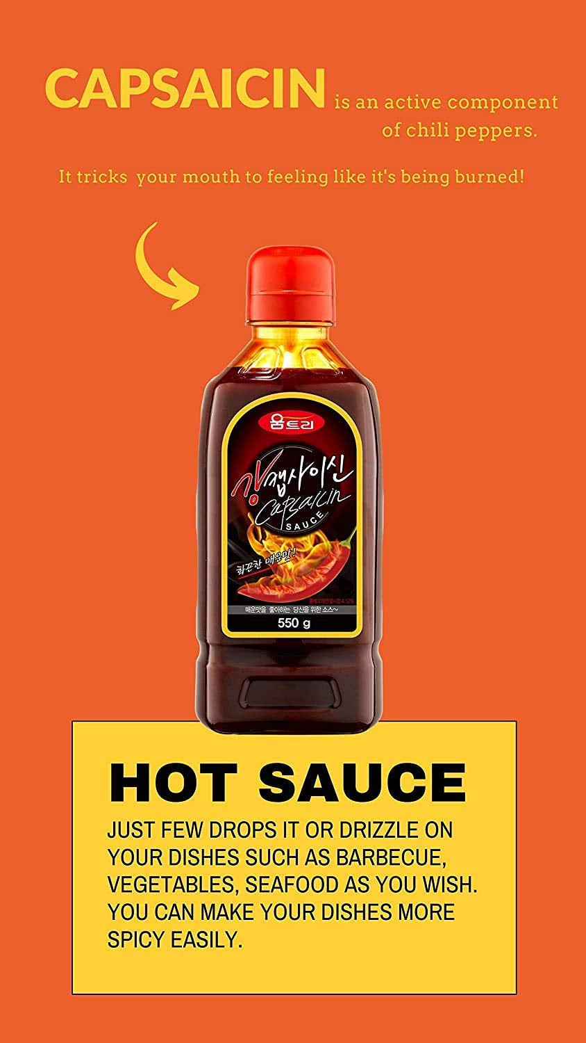 Woomtree Hot Sauce Capsaicin Oil. 10.6 Oz - Bottle | Made in Korea | - Image 5