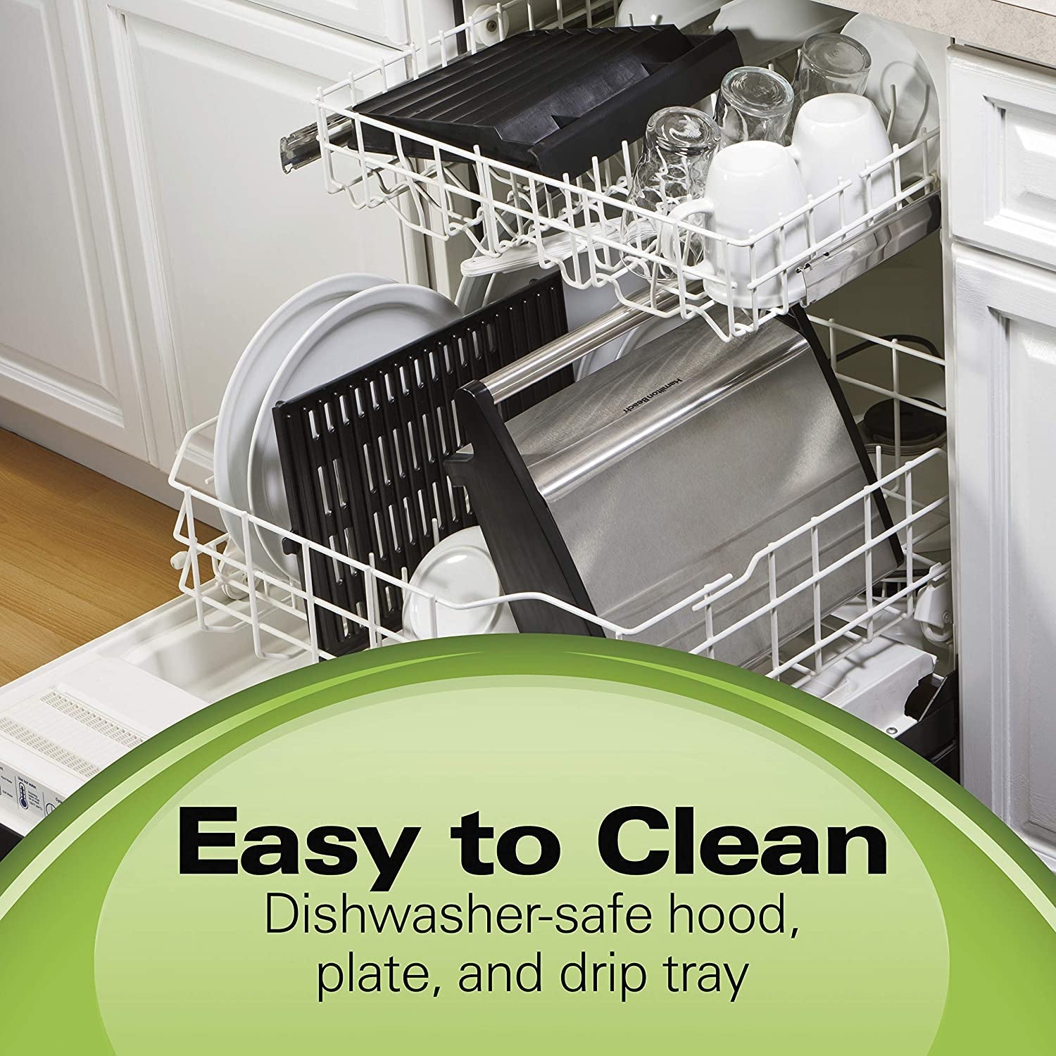 Electric Indoor Searing Grill with Adjustable Temperature Control to 450F. Removable Nonstick Grate. 118 Sq. In. Surface Serves 6. Stainless Steel - Image 3