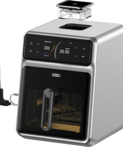 Chefmaker Combi Fryer. Cook like a Pro with Just the Press of a Button. Smart Air Fryer Cooker with Cook Probe. Water Atomizer. 3 Professional Cooking Modes. 6 QT