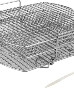 Dehydrator Rack Stainless Steel Stand Compatible with Ninja Foodi AG300. AG300C. AG301. AG301C. AG302. AG400. IG301A Ninja Foodi Grill Accessories