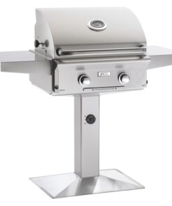 American Outdoor Grill: 24 AOG Grill on Pedastal. w/ Lights. NG (LP Conversion Kit Included)