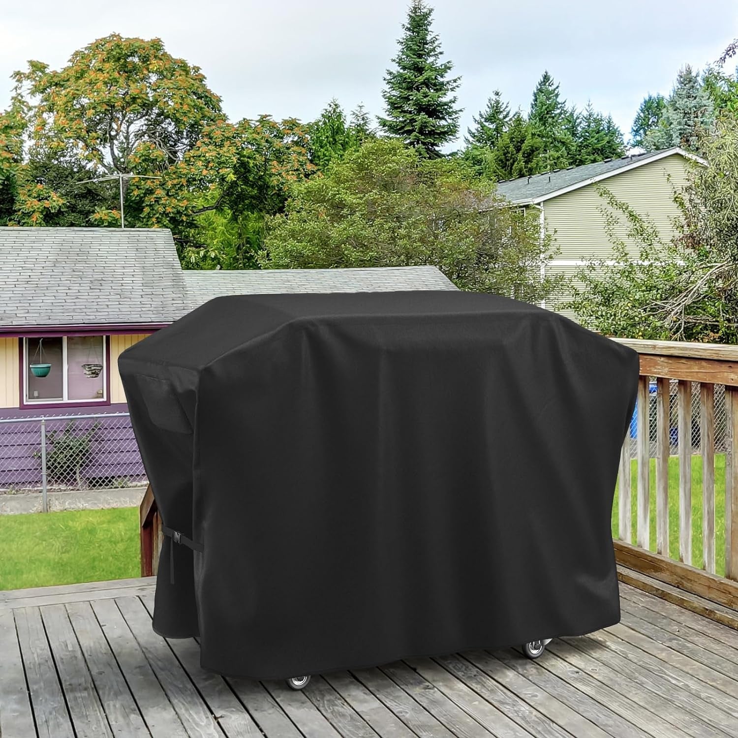 Griddle Cover for Blackstone 36 Inch Griddle with Hood. Heavy Duty Waterproof 5482 Premium Flat Top Gas Grill Cover with Large Air Vent and Click-Close Straps. Black - Image 6