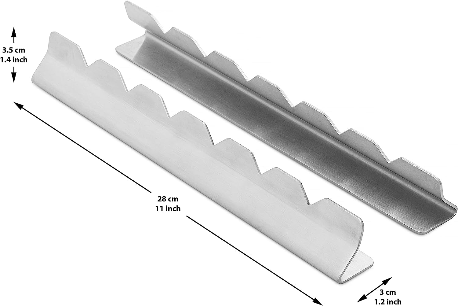 RIMCROW Kabob Rack for Grill. Oven or Smoker; Holds Shish Kebab Skewers for BBQ; Stand Is Compatible with Round. Flat. Metal. or Bamboo Skewer Sticks; Includes Basting Brush and Silicone Mitt - Image 4
