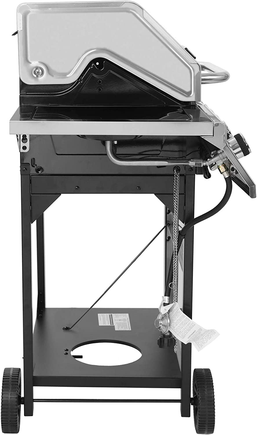 GA5401T 5-Burner BBQ Propane Grill with Sear Burner and Side Burner. Stainless Steel Barbecue Gas Grill for Outdoor Patio Garden Picnic Backyard Cooking. 64.000 BTU. Silver - Image 2