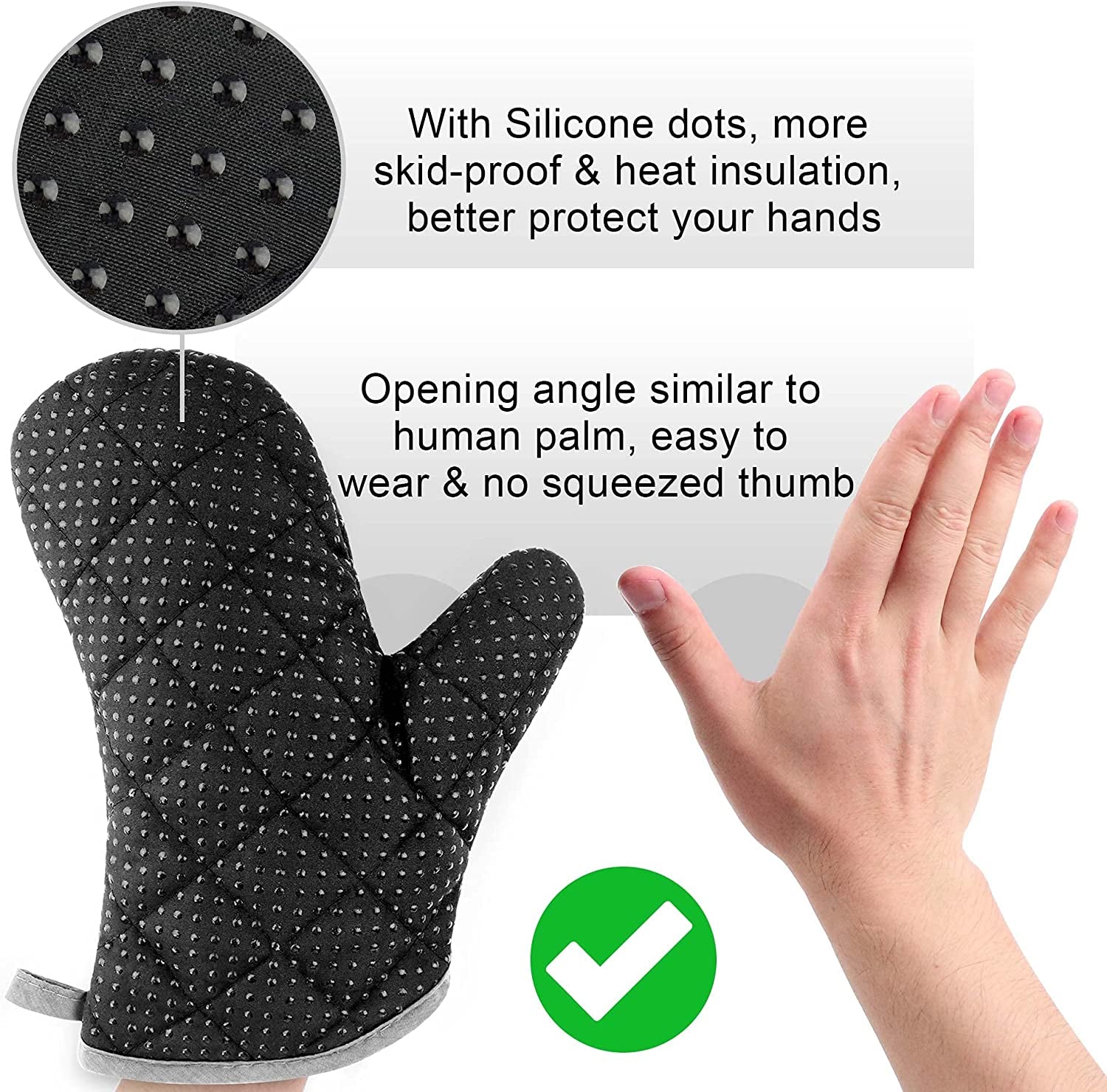 Grill Tools Grill Utensils Set - 3PCS BBQ Tools. Stainless Barbeque Grill Accessories - Spatula/Tongs/Fork. with Insulated Glove. Ideal BBQ Set Grilling Tools for Outdoor Grill. Gifts for Men - Image 6