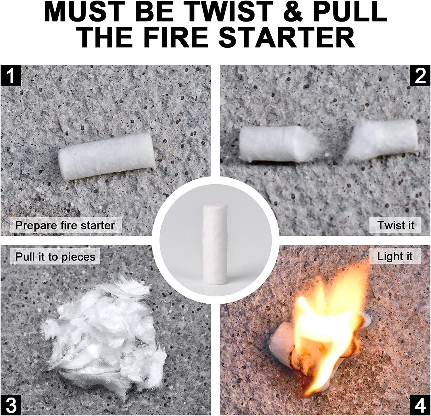 Fire Starters for Campfires. Camping Emergency. Survival. Fire Pits. Grills. Fireplace with 5+ Minute Burn 35 Counts - Image 3