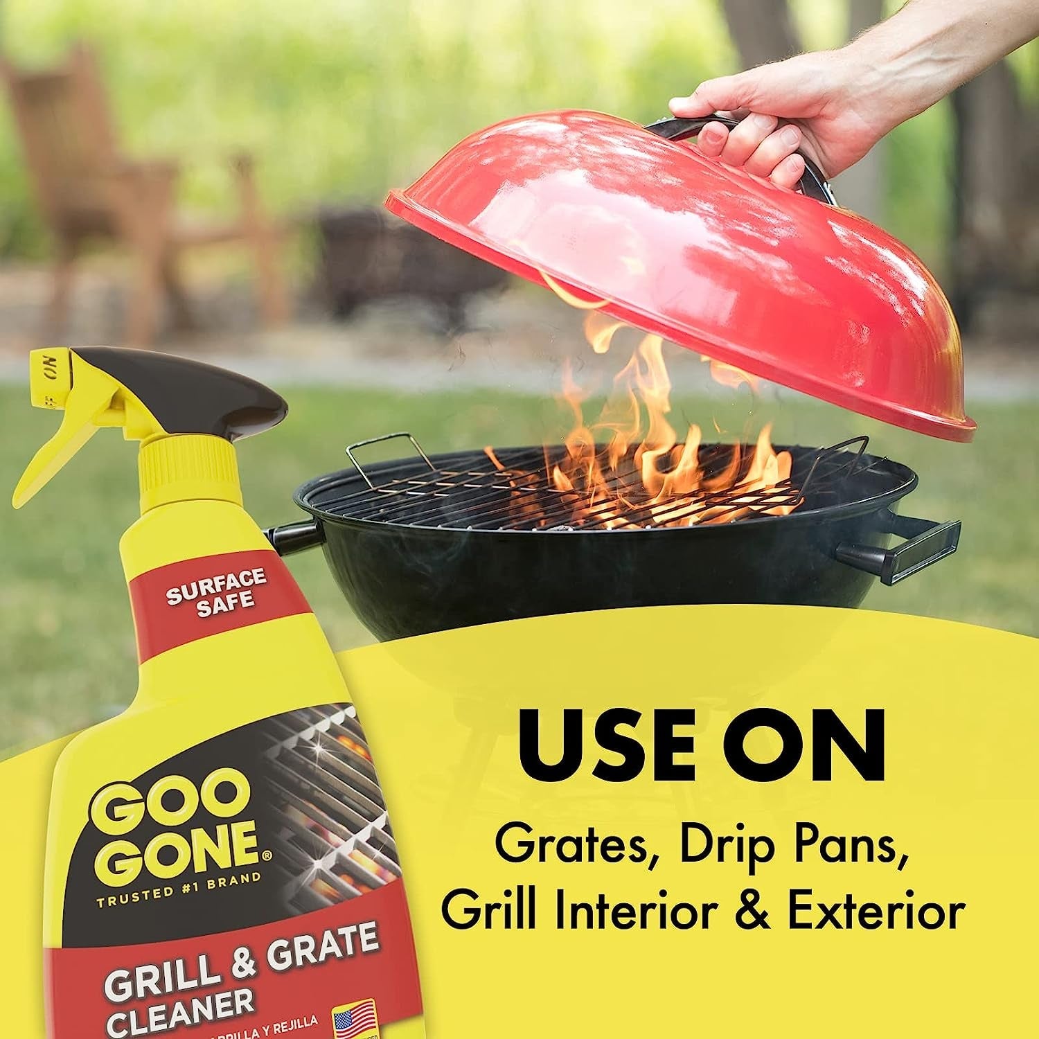 Goo Gone Grill and Grate Cleaner Spray (2 Pack) Cleans and Degreases BBQ Cooking Grates and Racks. Pellet and Electric Smokers- 24 Ounce - Image 5