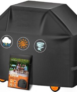 Homwanna Grill Cover 72 Inch - Superior BBQ Cover for Weber Summit 600 Series Gas Grill - 600D Large Outdoor Barbecue Covers for Weber 6 Burner Summit 670. Summit 620 and Genesis 600. Genesis 400